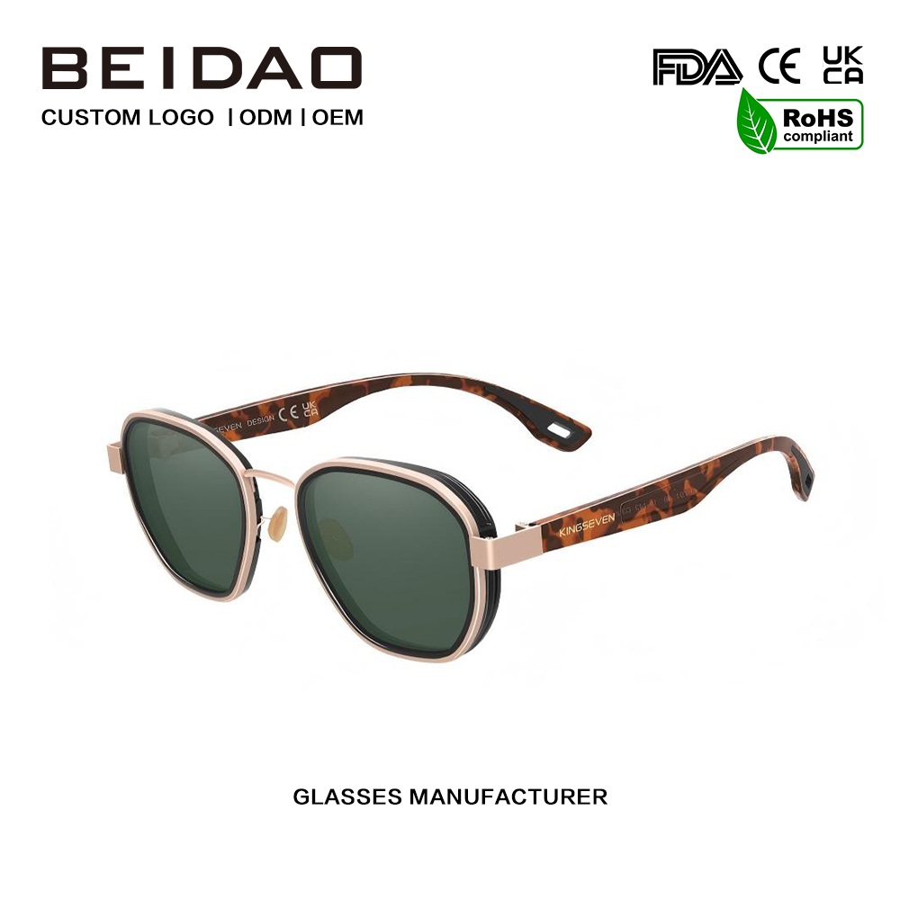 கிளாசிக் பிரதிபலிப்பு அலுமினிய துருவப்படுத்தப்பட்ட சன்கிளாஸ்கள்