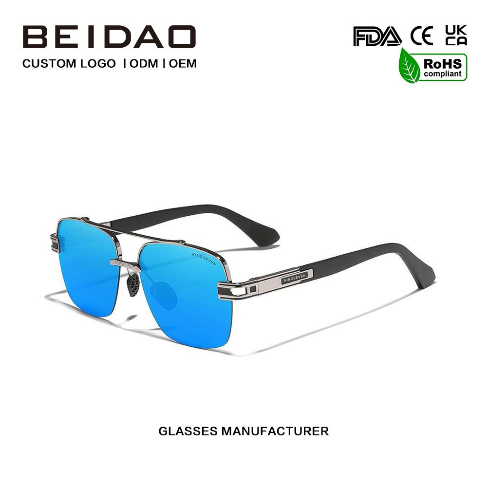 ஆண்களுக்கான சொகுசு வண்ணமயமான ரெட்ரோ போலரைஸ்டு சன்கிளாஸ்கள்