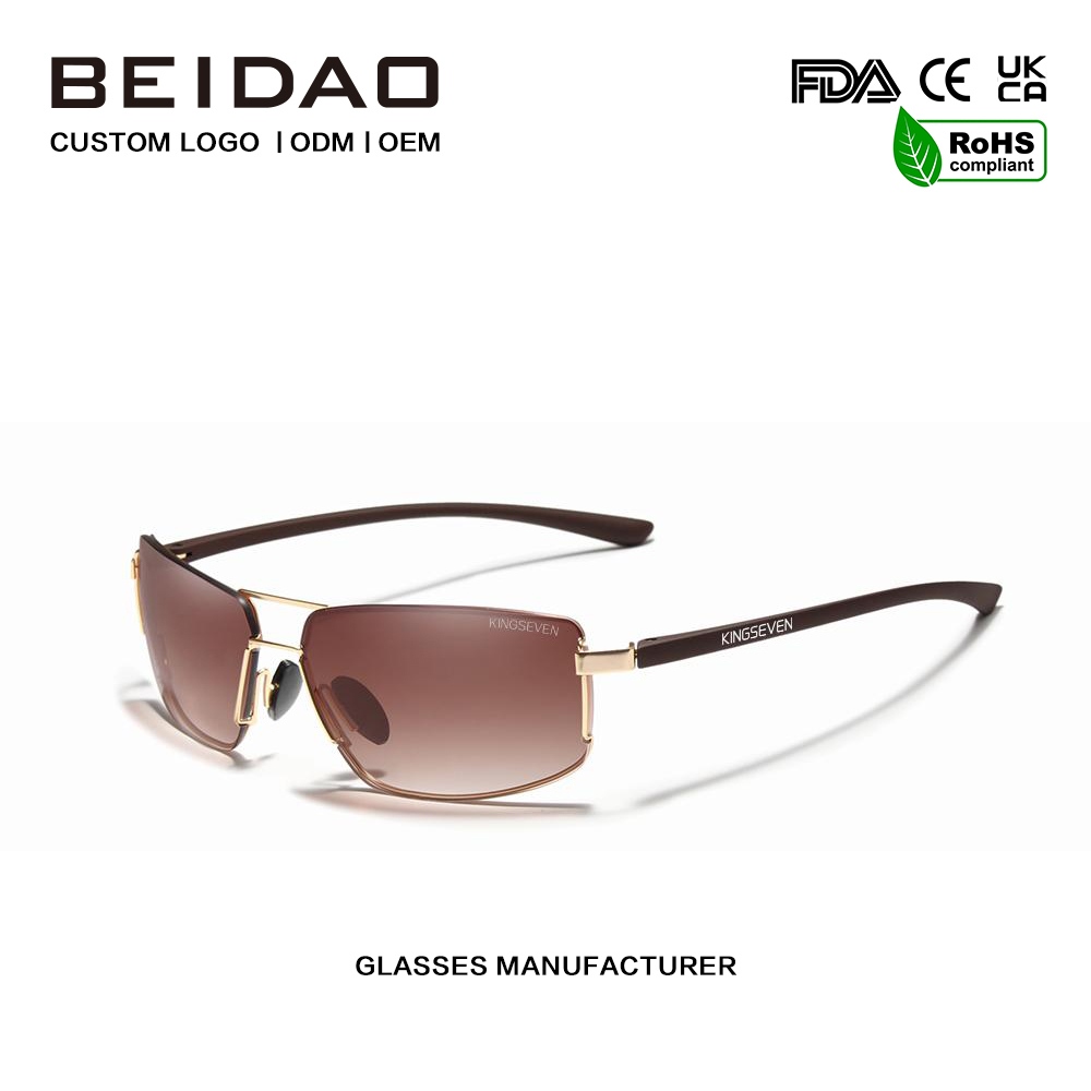 யுனிசெக்ஸ் விண்டேஜ் ஸ்கொயர் அலுமினியம் போலரைஸ்டு சன்கிளாஸ்கள்